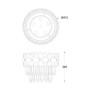 LAMPA SUFITOWA QUASAR C0506-05A-B5E3- ZUMA LINE