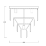 LAMPA SUFITOWA AMEDEO FC17106/4+1 -GLD- ZUMA LINE