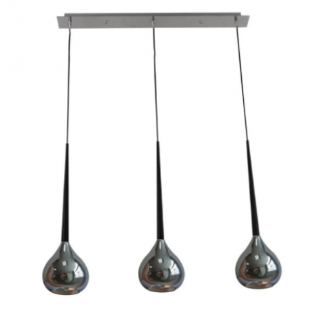 LAMPA WISZĄCA LIBRA 3 SREBRNA MD2128B-3S ZUMA LINE