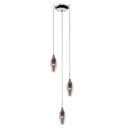 LAMPA WISZĄCA ZUMA LINE CHAMPAGNE PENDANT MD2101A-3SSILVER 