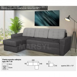 Narożnik Prima 1 strona uniwersalna P/L Marsyl