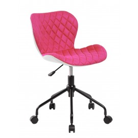 Fotel Obrotowy QZY-85 (różowo/biały)- Furnitex