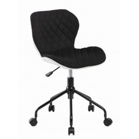 Fotel Obrotowy QZY-85 (czarno/biały)- Furnitex