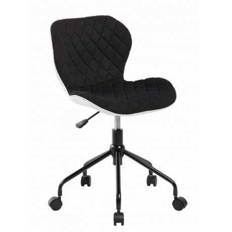 Fotel Obrotowy QZY-85 (czarno/biały)- Furnitex