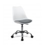 Fotel Obrotowy QZY-402C (biały+szary)- Furnitex