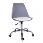 Fotel Obrotowy QZY-402C (szary+biała poduszka) - Furnitex