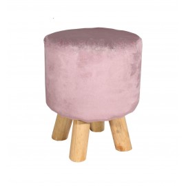 Pufa Velvet (różowy)- Furnitex