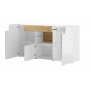 Komoda z wnęką 2494DW26 TYP-26 (Biały / Dąb sanremo)- Helvetia