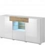 Komoda z wnęką 2494DW26 TYP-26 (Biały / Dąb sanremo)- Helvetia