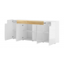 Komoda 2494DW25 TYP-25 (Biały / Dąb sanremo)- Helvetia