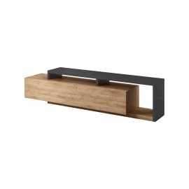 Komoda TV Bota 40 (antracyt laminat - dąb ribbec)- helvetia