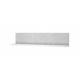 Półka wisząca Bota 01 (biały - colorado beton)- helvetia