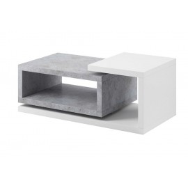 Stolik Prostokątny Bota 97 (biały - colorado beton)- Helvetia