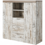 Wysoka komoda Amy TYP-46 (Canyon white pine - sonoma Trufel)- Helvetia