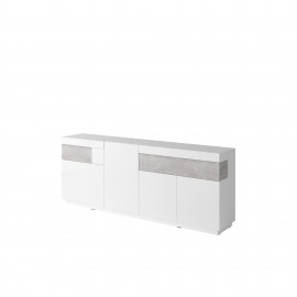 KOMODA SILKE TYP-25 (BIAŁY POŁYSK-BETON COLORADO)- Helvetia