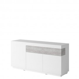 KOMODA SILKE TYP-43 (BIAŁY POŁYSK-BETON COLORADO)- Helvetia