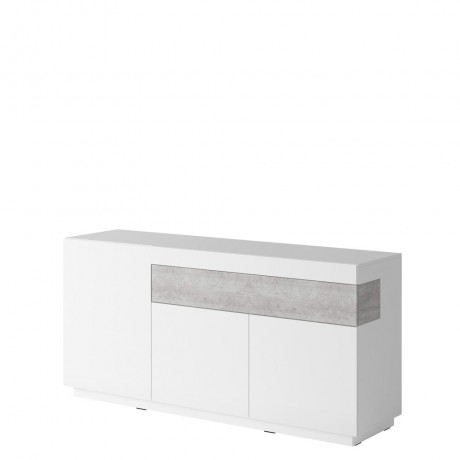 KOMODA SILKE TYP-43 (BIAŁY POŁYSK-BETON COLORADO)- Helvetia