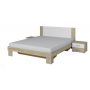 Łoże VERA 160 x 200 + Szafki nocne TYP-51 (Dąb Sonoma)- Helvetia