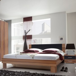 Łóżko VERA 180 x 200 + Szafki nocne TYP-52 (orzech czerwony)- Helvetia