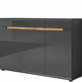 Komoda 3D3S Hektor TYP-45 (Antracyt / Appenzeller Fichte)- Helvetia