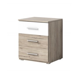 Stolik nocny Beta TYP-22 (Dąb san remo jasny / biały)- Helvetia