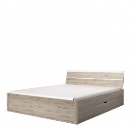 ŁÓŻKO 160X200 BETA TYP-51 (SAN REMO JASNY+BIAŁY)- Helvetia