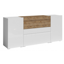 Komoda Power TYP-26 (biały - sandal oak)- Helvetia
