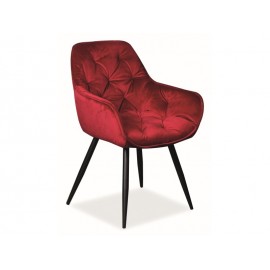 Krzesło Cherry Velvet (bordowy)- Signal 