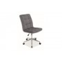 Fotel Obrotowy Q-020 Velvet (szary)- Signal