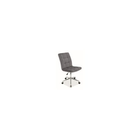 Fotel Obrotowy Q-020 Velvet (szary)- Signal