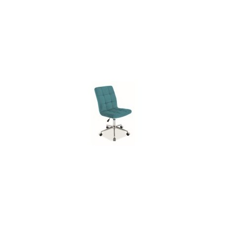 Fotel Obrotowy Q-020 Velvet (turkusowy)- Signal