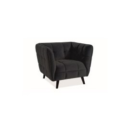 Fotel Castello 1 Velvet (czarny)- Signal