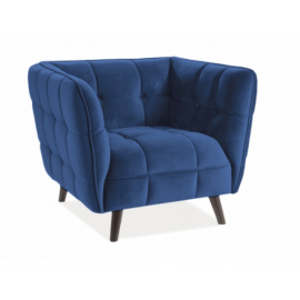 Fotel Castello 1 Velvet (granatowy)- Signal