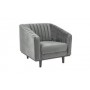 Fotel Asprey 1 Velvet (szary)- Signal
