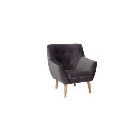 Fotel Nordic 1 Velvet (szary)- Signal