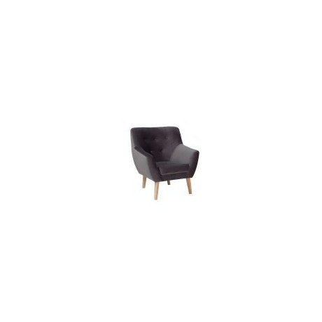 Fotel Nordic 1 Velvet (szary)- Signal