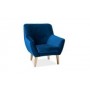 Fotel Nordic 1 Velvet (granatowy)- Signal