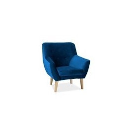 Fotel Nordic 1 Velvet (granatowy)- Signal