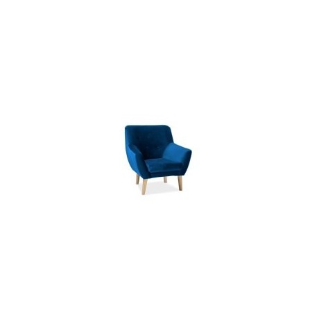 Fotel Nordic 1 Velvet (granatowy)- Signal