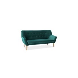 Sofa Nordic 3 Velvet (zielony)- Signal