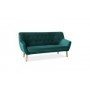 Sofa Nordic 3 Velvet (zielony)- Signal