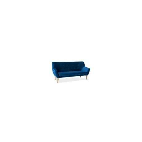 Sofa Nordic 3 Velvet (granatowy)- Signal
