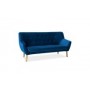 Sofa Nordic 3 Velvet (granatowy)- Signal