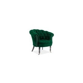 Fotel Philips Velvet (zielony)- Signal
