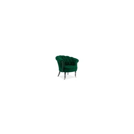 Fotel Philips Velvet (zielony)- Signal