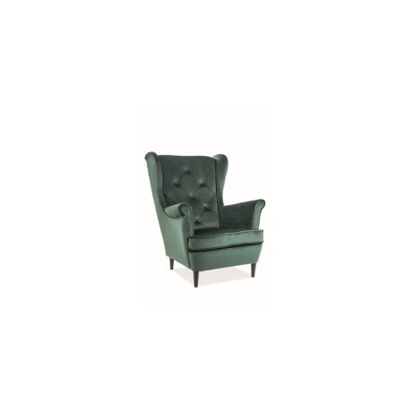 Fotel Lady Velvet (zielony)- Signal