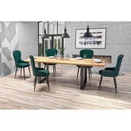Stół RADUS dąb lity (120/78 cm)- Halmar