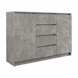 Komoda 120 4S (beton)- Furnitex