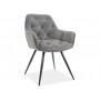 Krzesło Cherry Matt Velvet (szary)- Signal