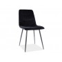 Krzesło Mila Matt Velvet (czarny)- Signal